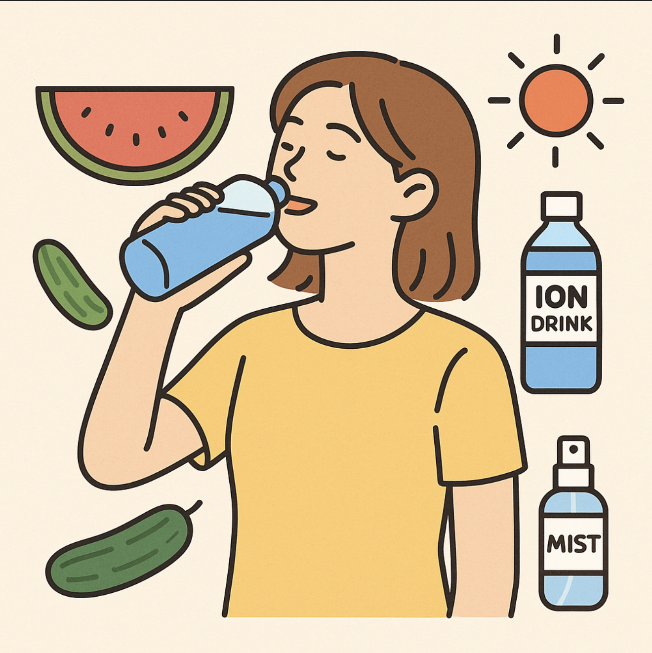 여름수분보충 제대로 하는 5가지 건강한 방법
