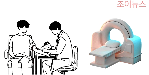 다발성 골수종 진단을 위한 혈액검사, CT 검사