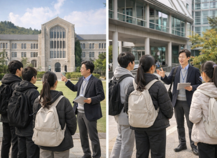 대학교 탐방하는 고등학생