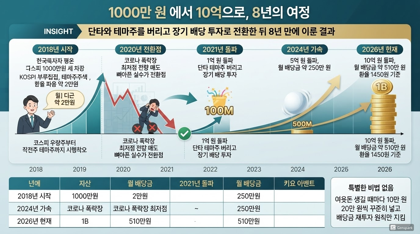1000만 원 &rarr; 10억, 8년의 여정