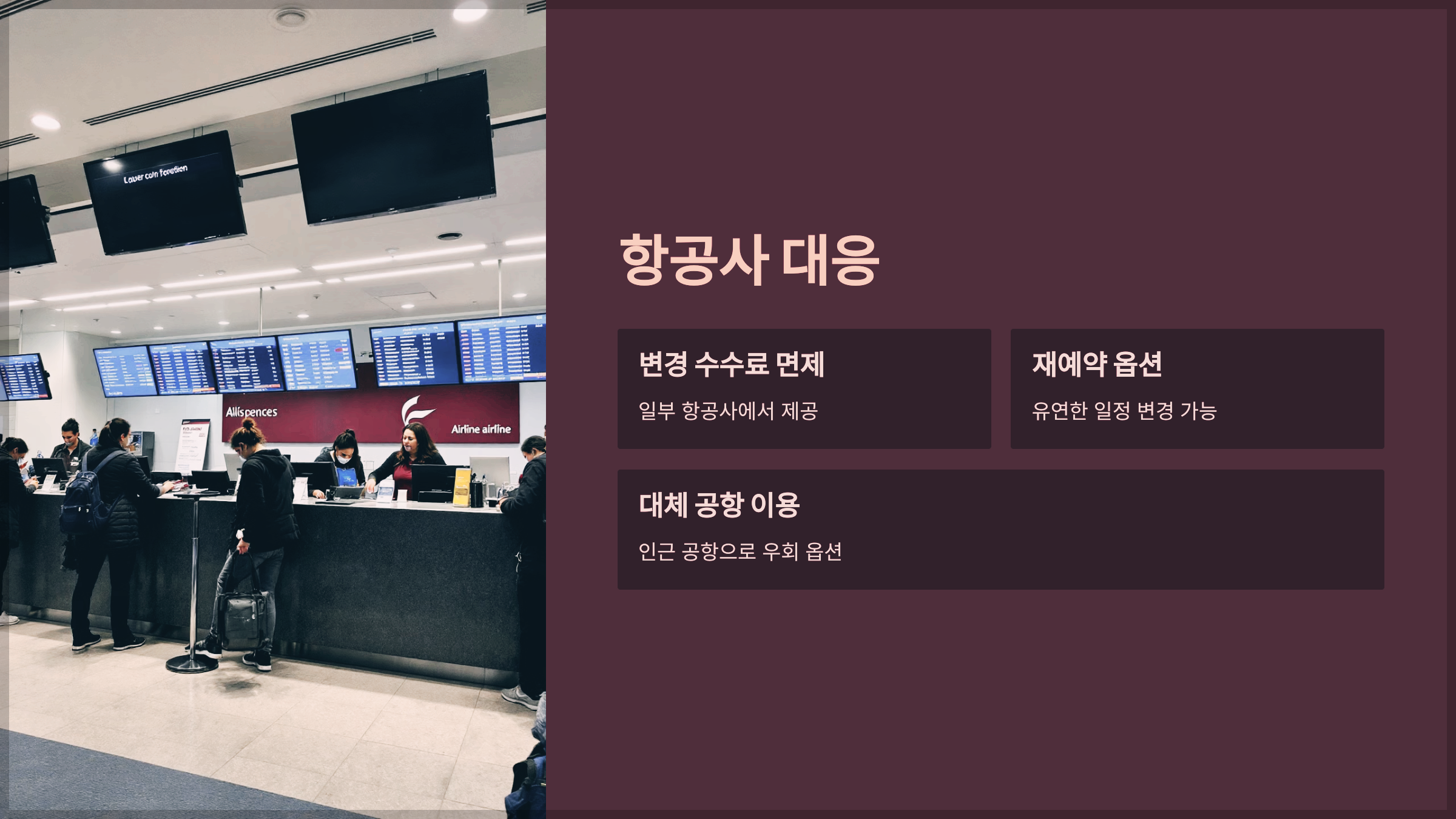 항공사 대응