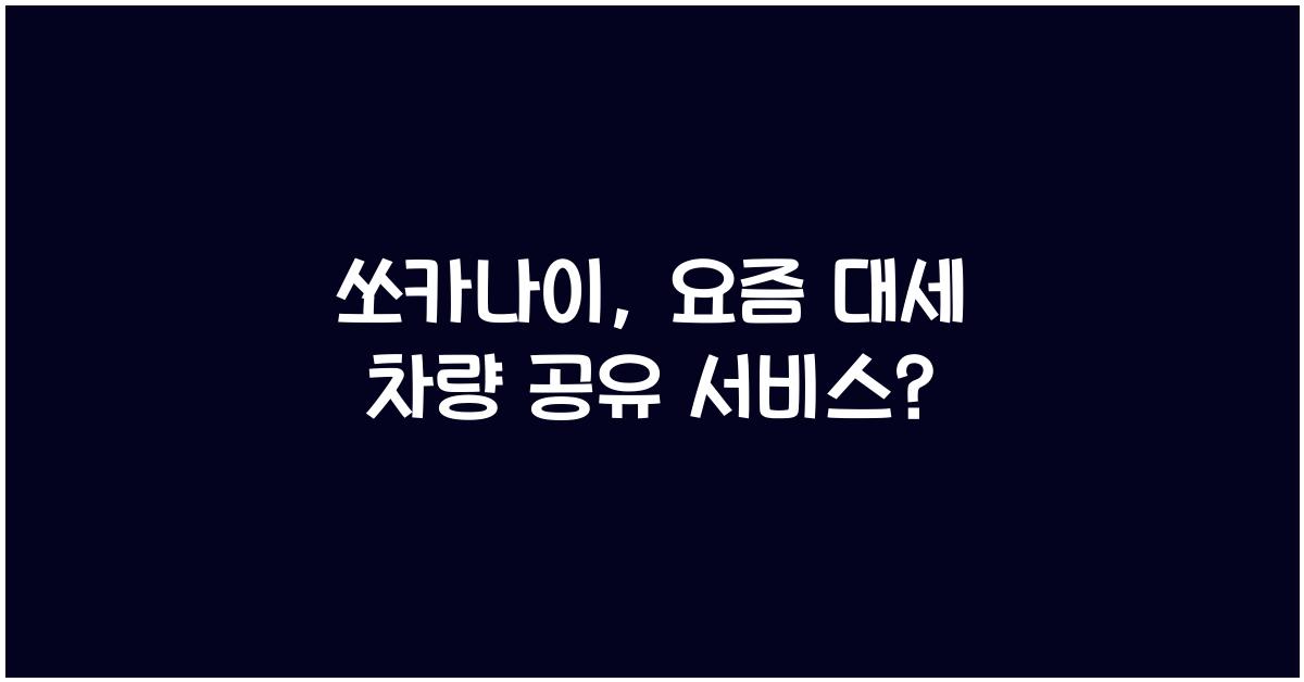 쏘카나이