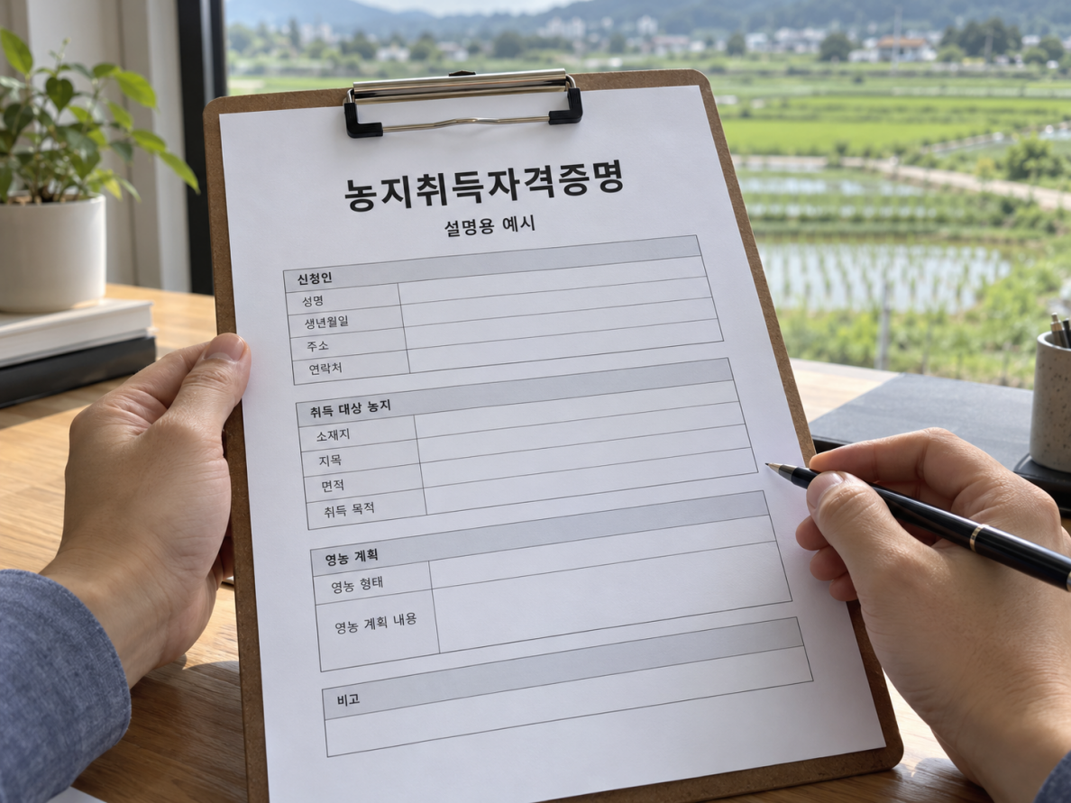 농지취득자격증명은 어떤 서류인가요?