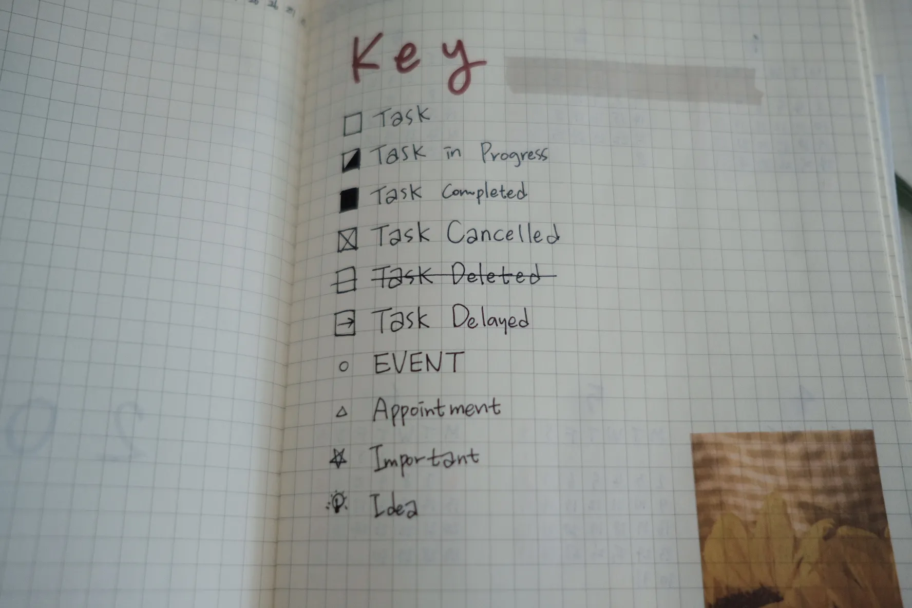 2022 불렛저널 다이어리 - Key