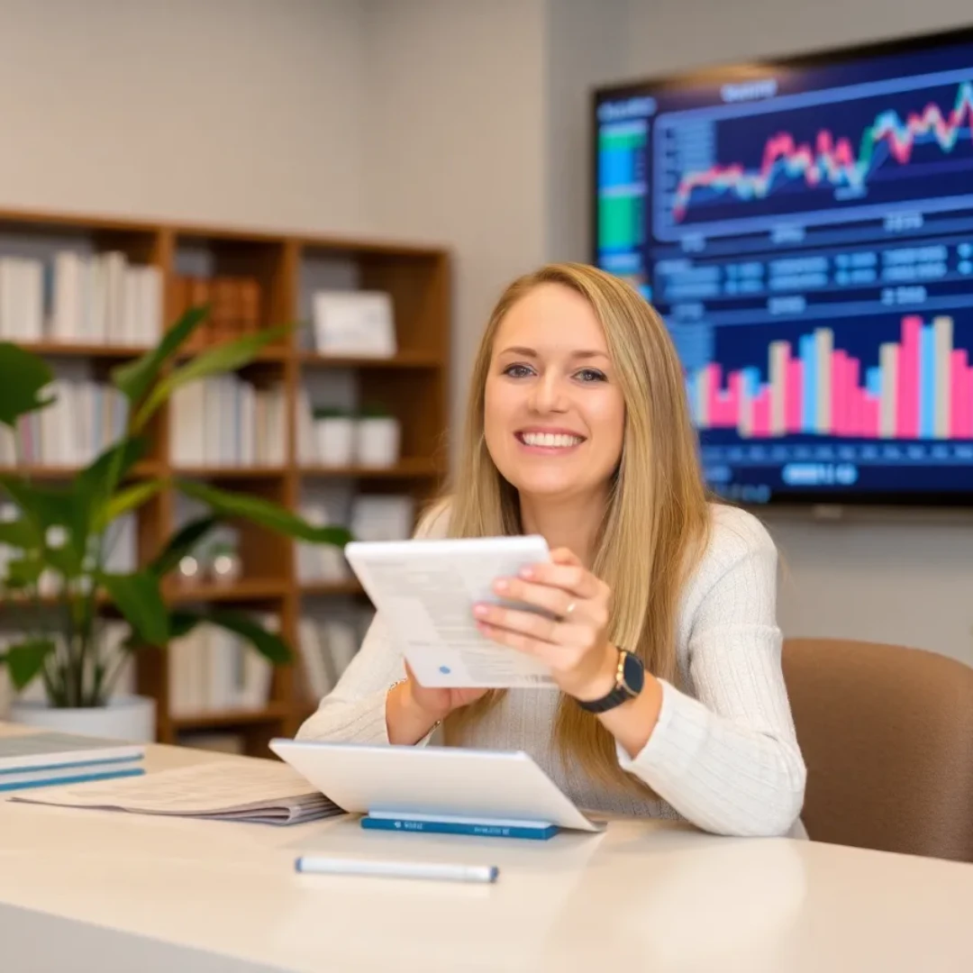 모멘텀 투자 효과에 즐거워하는 모습을 표현한 이미지