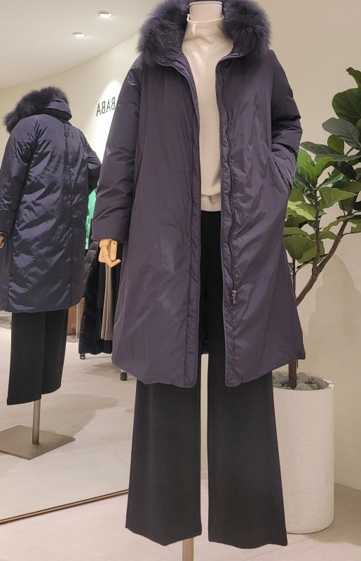 아이잗바바 폭스 후드 구스 롱패딩 BMBE2PD11