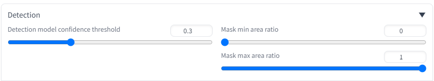 ADetailer - Detection 모델 설정