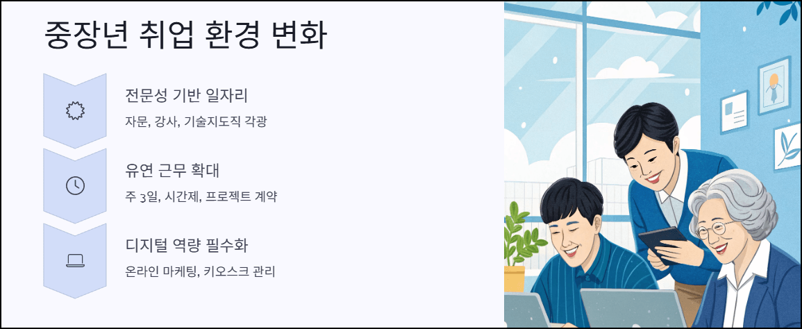 중장년 취업 환경 변화