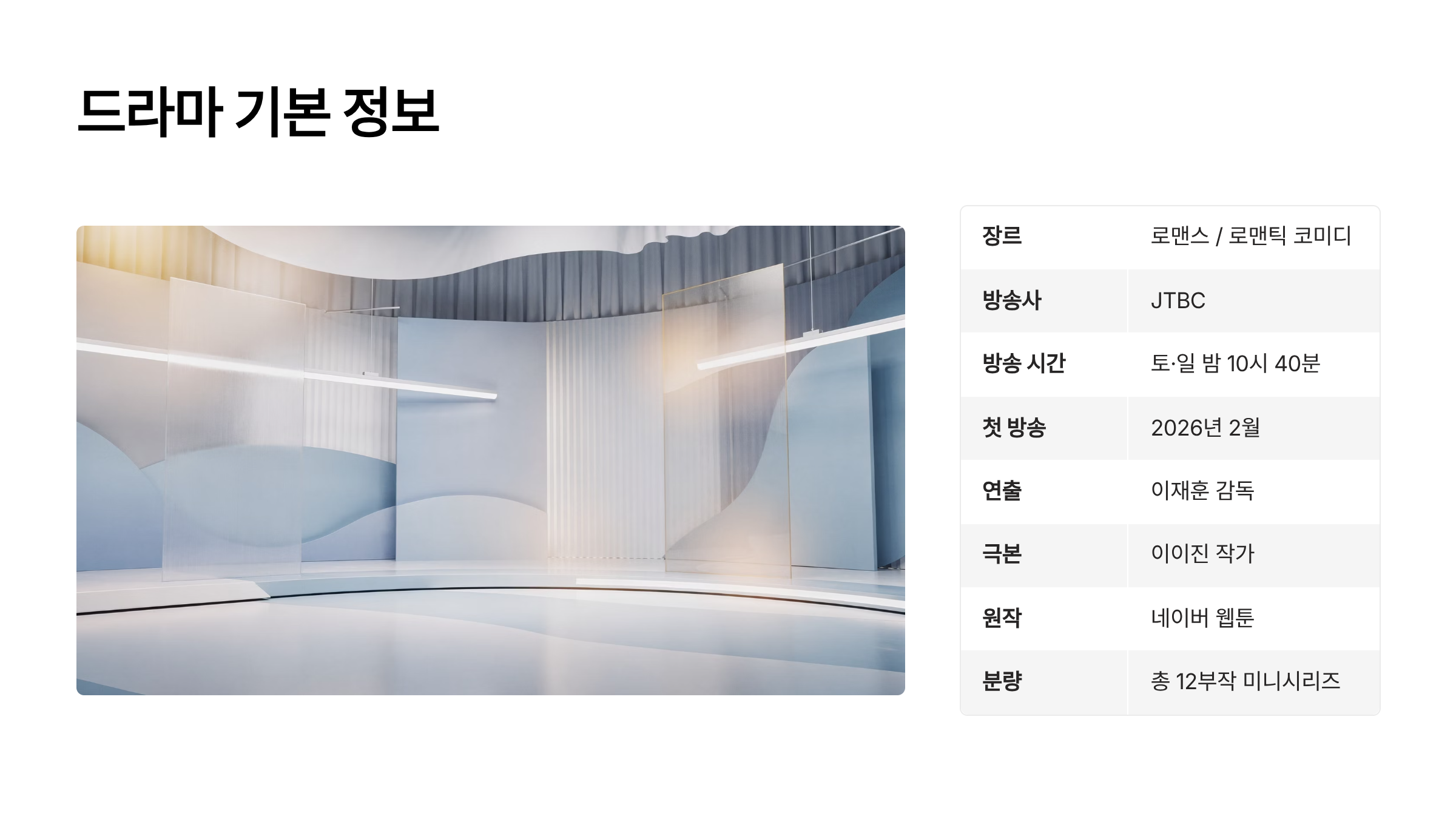 미혼남녀의 효율적 만남 드라마 ott 몇부작 출연진