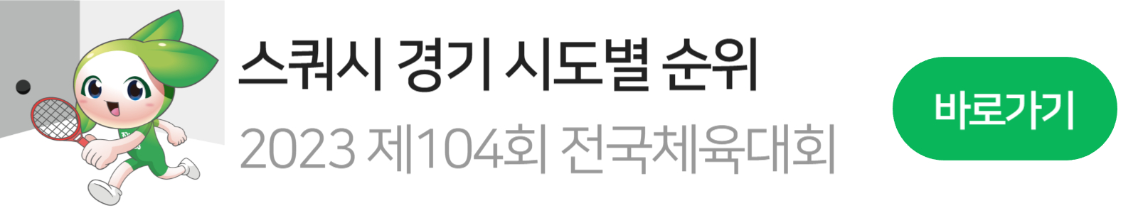 전국체육대회 스쿼시 마스코트1