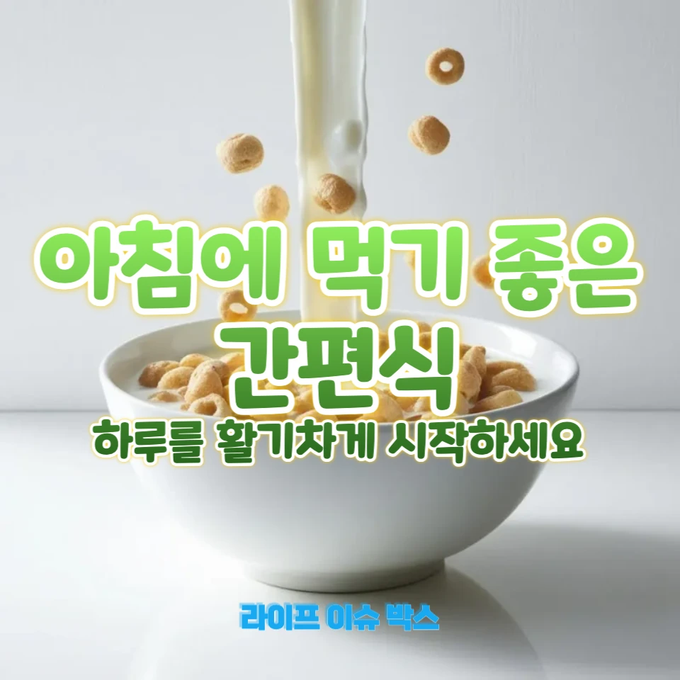 아침에 먹기 좋은 간편식
