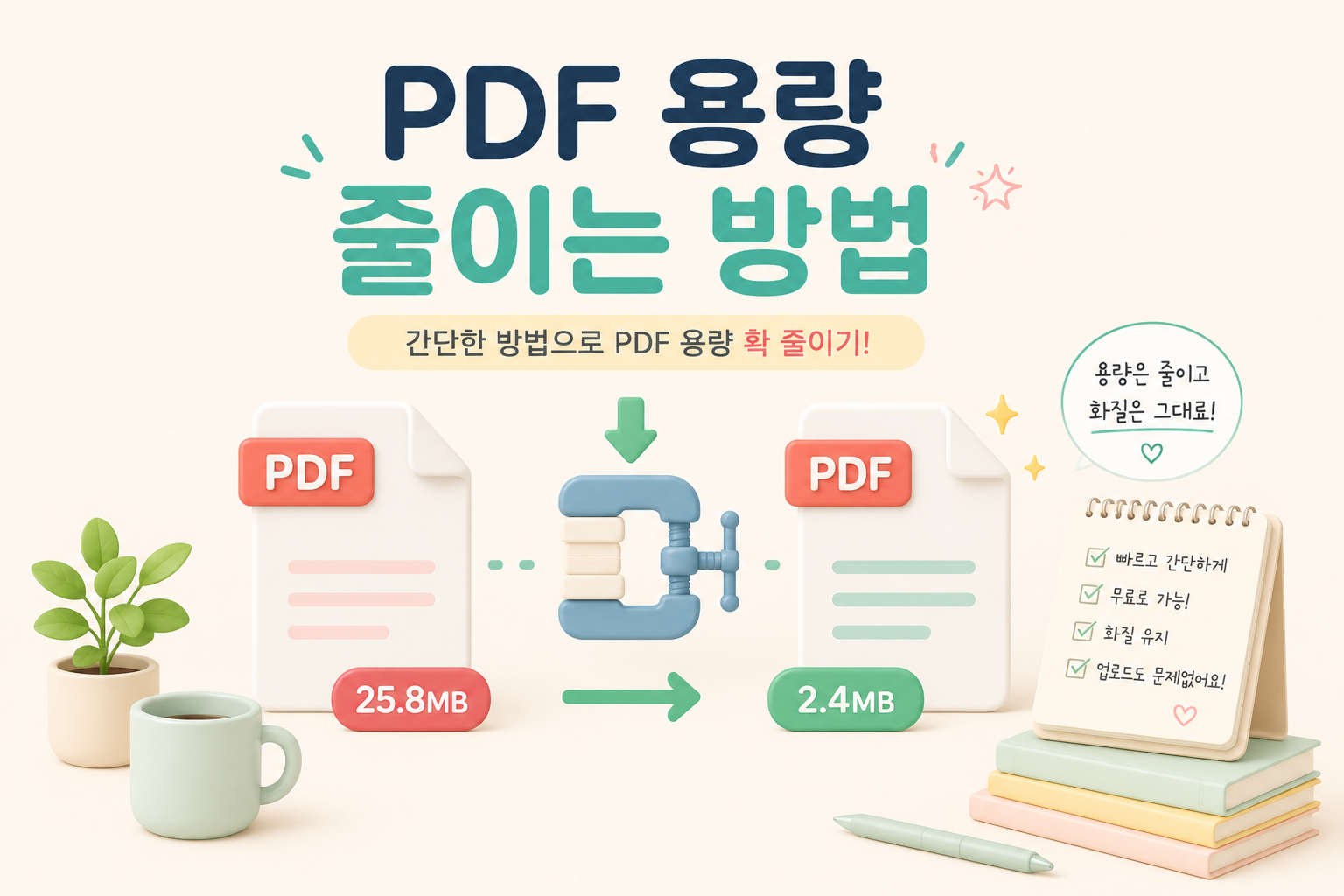 PDF 용량 줄이는 방법