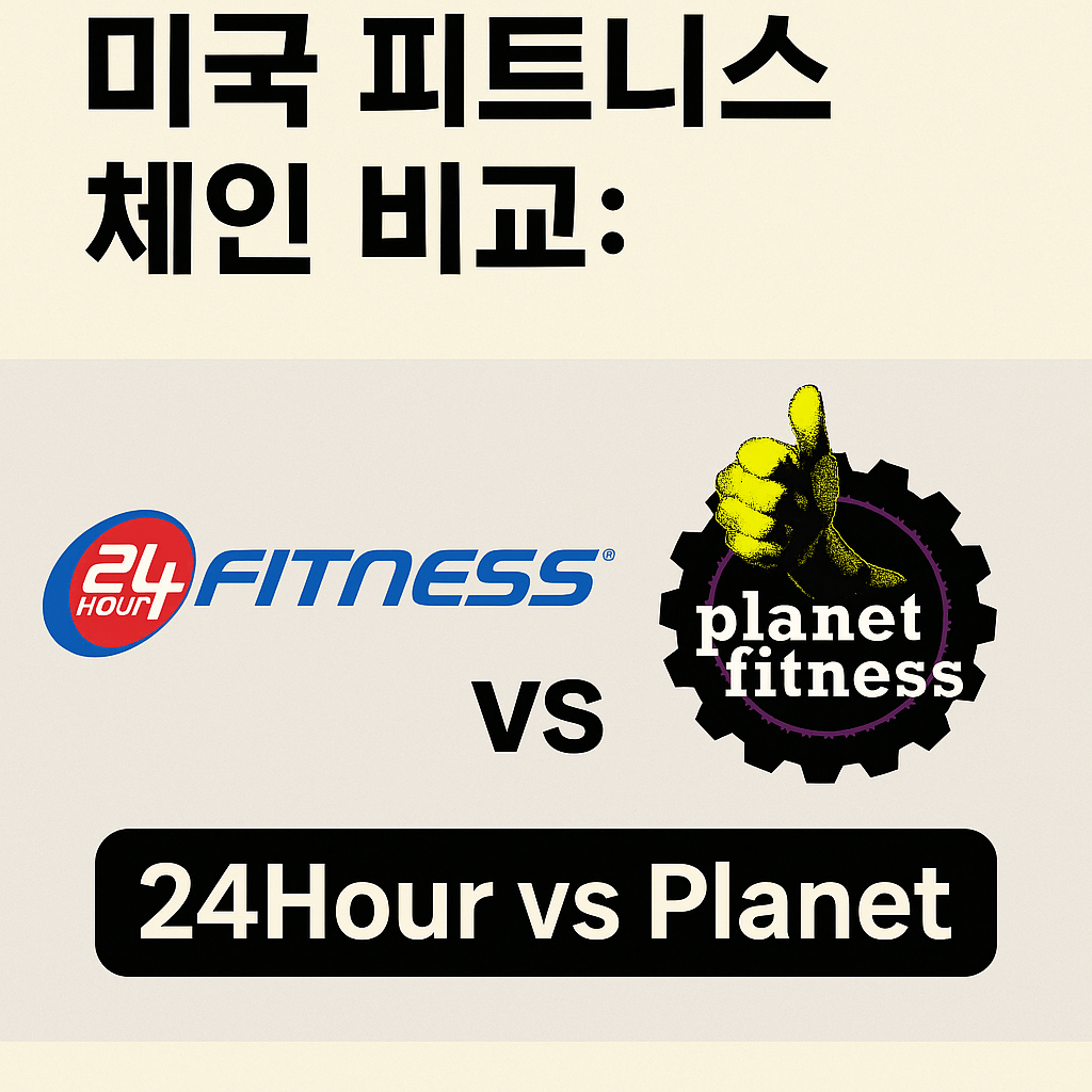 미국 피트니스 체인 비교