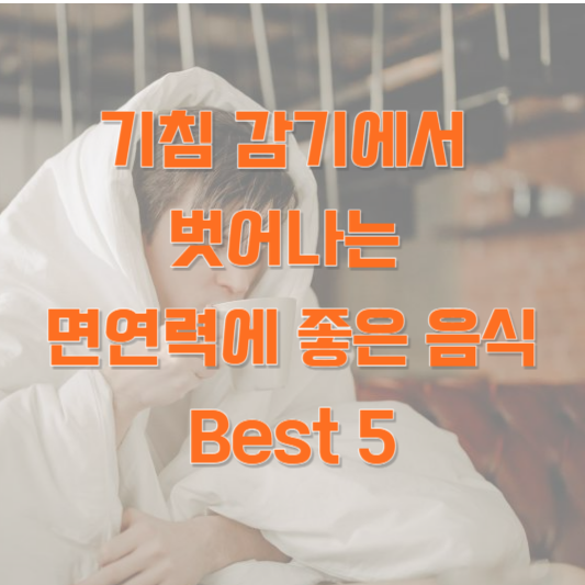 기침 감기에서 벗어나는 면역력에 좋은 음식 Best 5