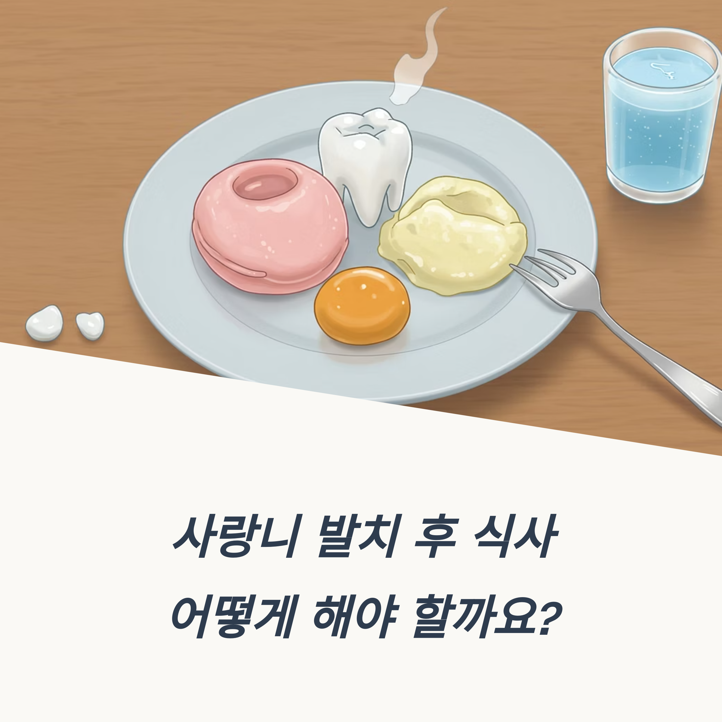 사랑니 발치후 식사 시간 메뉴 매복 사랑니 발치 과정