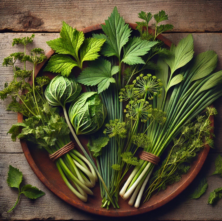 제철나물 영양 성분 분석 (냉이, 달래, 쑥)