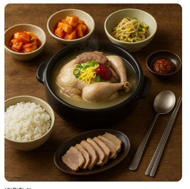 흑돼지 삼계탕 사진