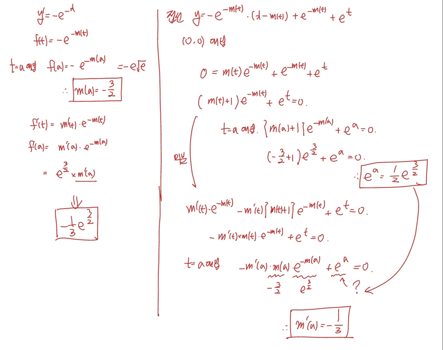 2024학년도 수능 미적분 27번 해설2