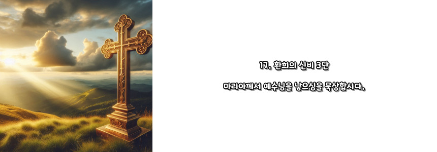 천주교 묵주기도 환희의 신비 5단