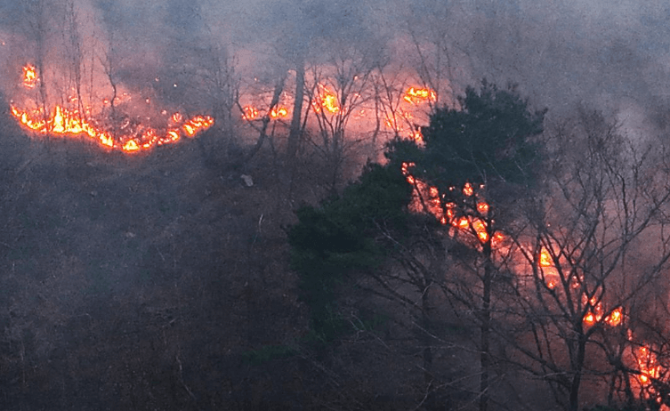 경남산청군화재현장