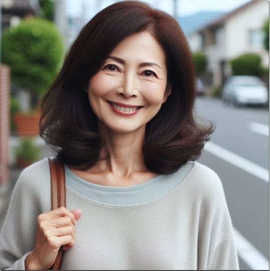 젊게 사는 중년 여성