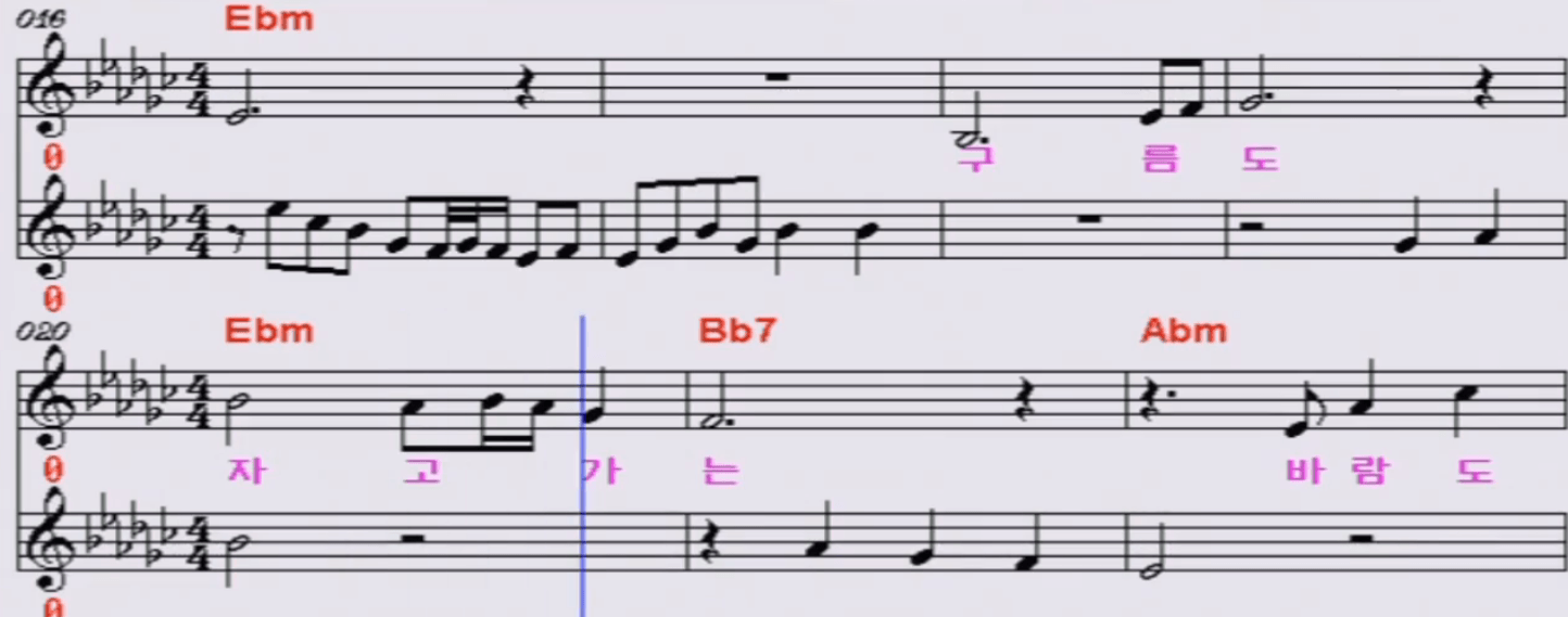 류지광(남상규) 추풍령 악보