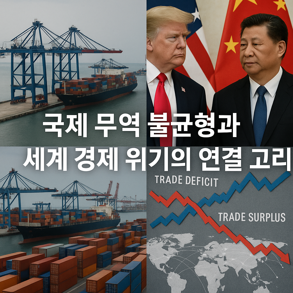 국제 무역 불균형 관련 사진