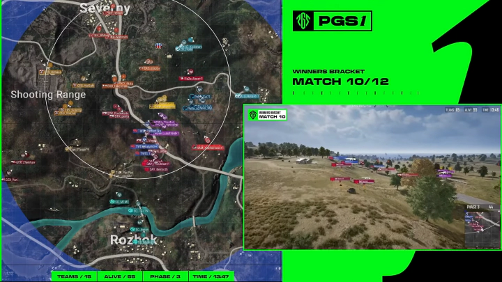 이동가운데 혼란스럽게 얽히는 팀들의 모습이 보입니다