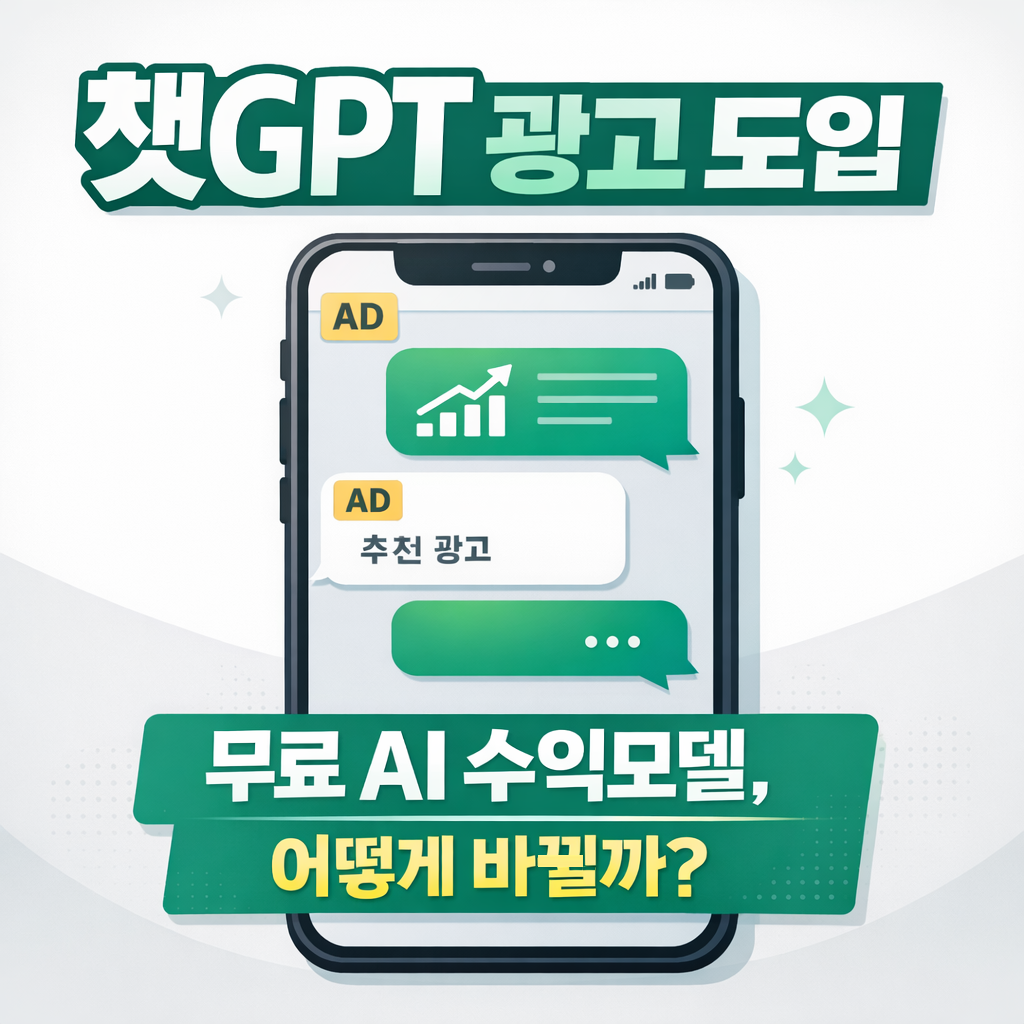 챗GPT 광고 도입 이유, 무료 생성형 AI 수익모델은 어떻게 바뀔까