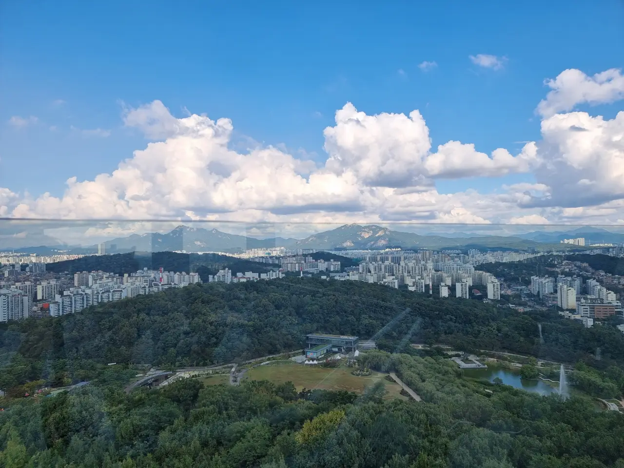 전망대에서-바라본-하늘과-숲