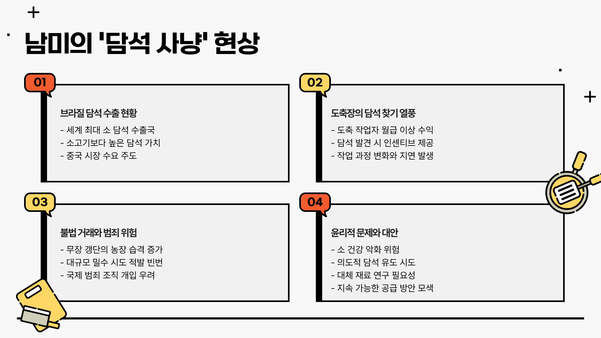 소 담석이 금보다 비싸다고?