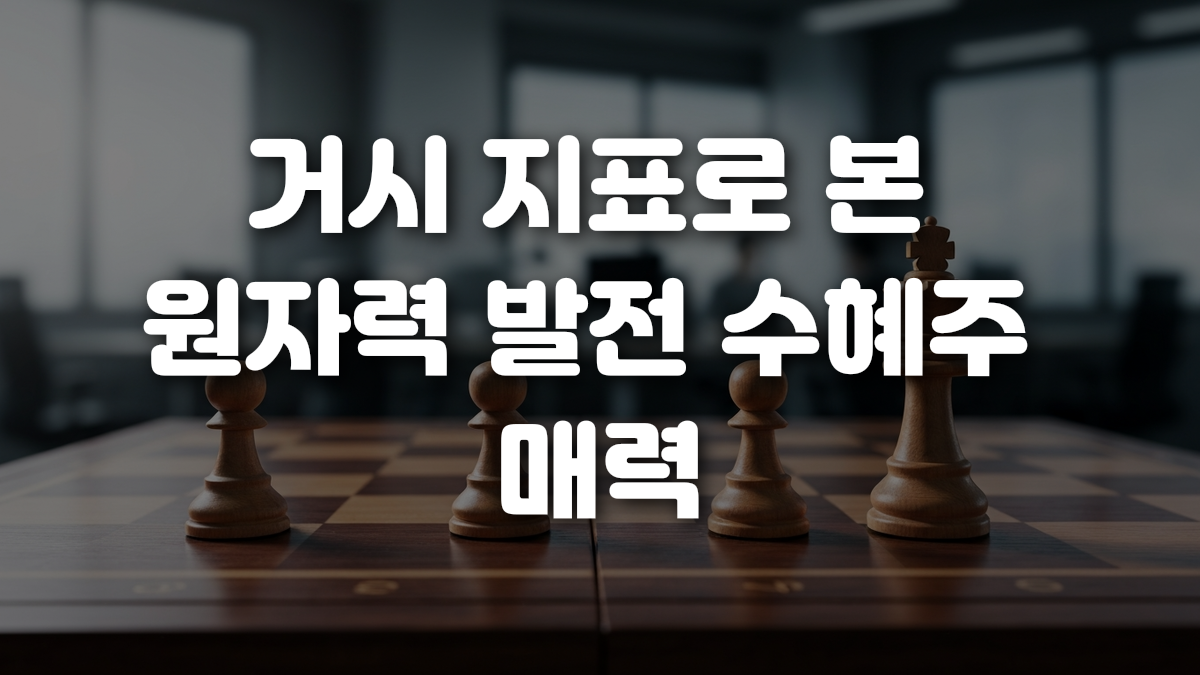 거시 지표로 본 원자력 발전 수혜주 매력