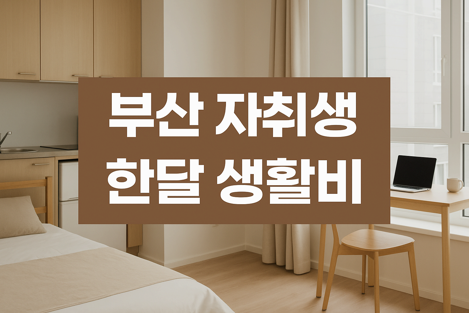 부산 자취생의 한 달 생활비 브리핑: 교통비·식비 중심