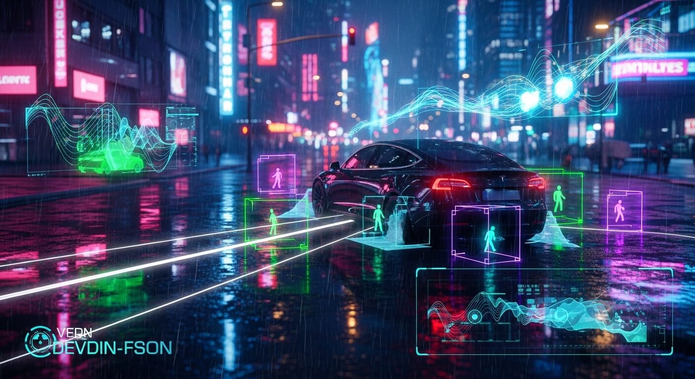 tesla 의 자율주행 이미지