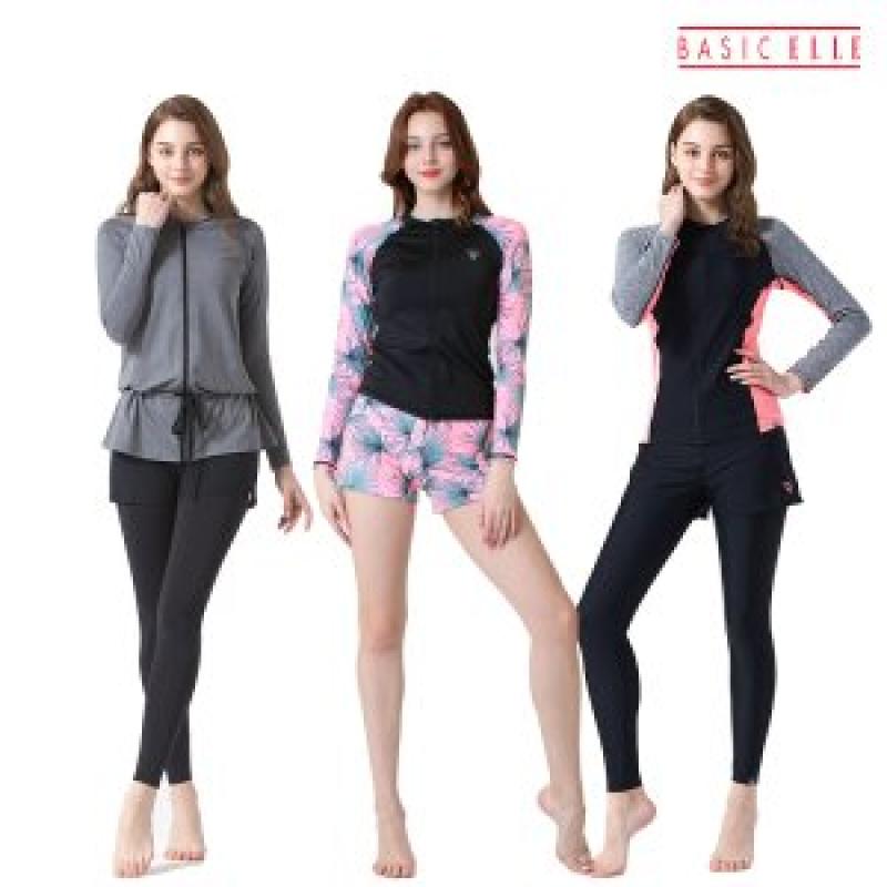 베이직엘르 여성인 빅사이즈/체형커버 래쉬가드세트 모음