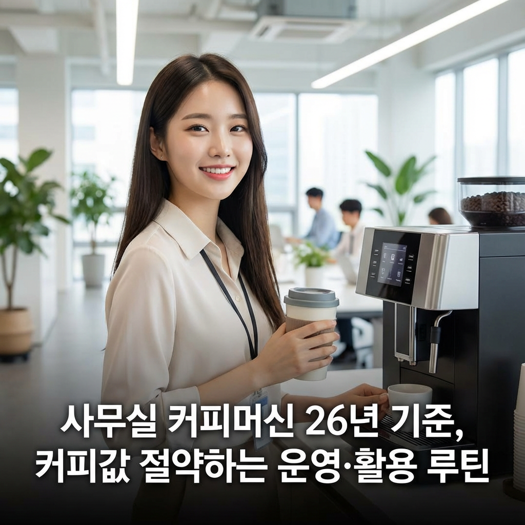 사무실 커피머신 26년 기준 ｜ 커피값 절약하는 운영&middot;활용 루틴