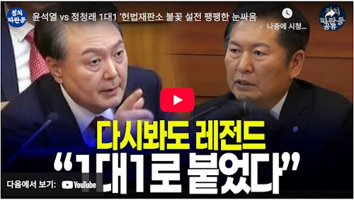 정청래 윤석열 헌법재판소 설전 레전드