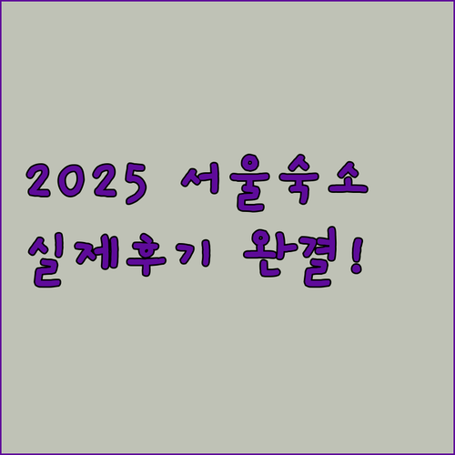2025년 신축부터 감성 숙소까지 서..