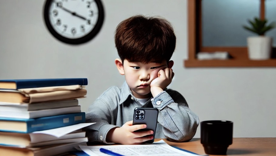 책상에 앉아 있어도 집중하지 못하는 아이