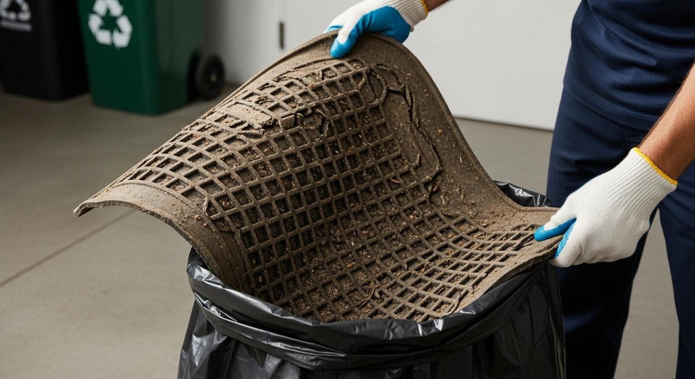 바닥 매트 버리는 방법