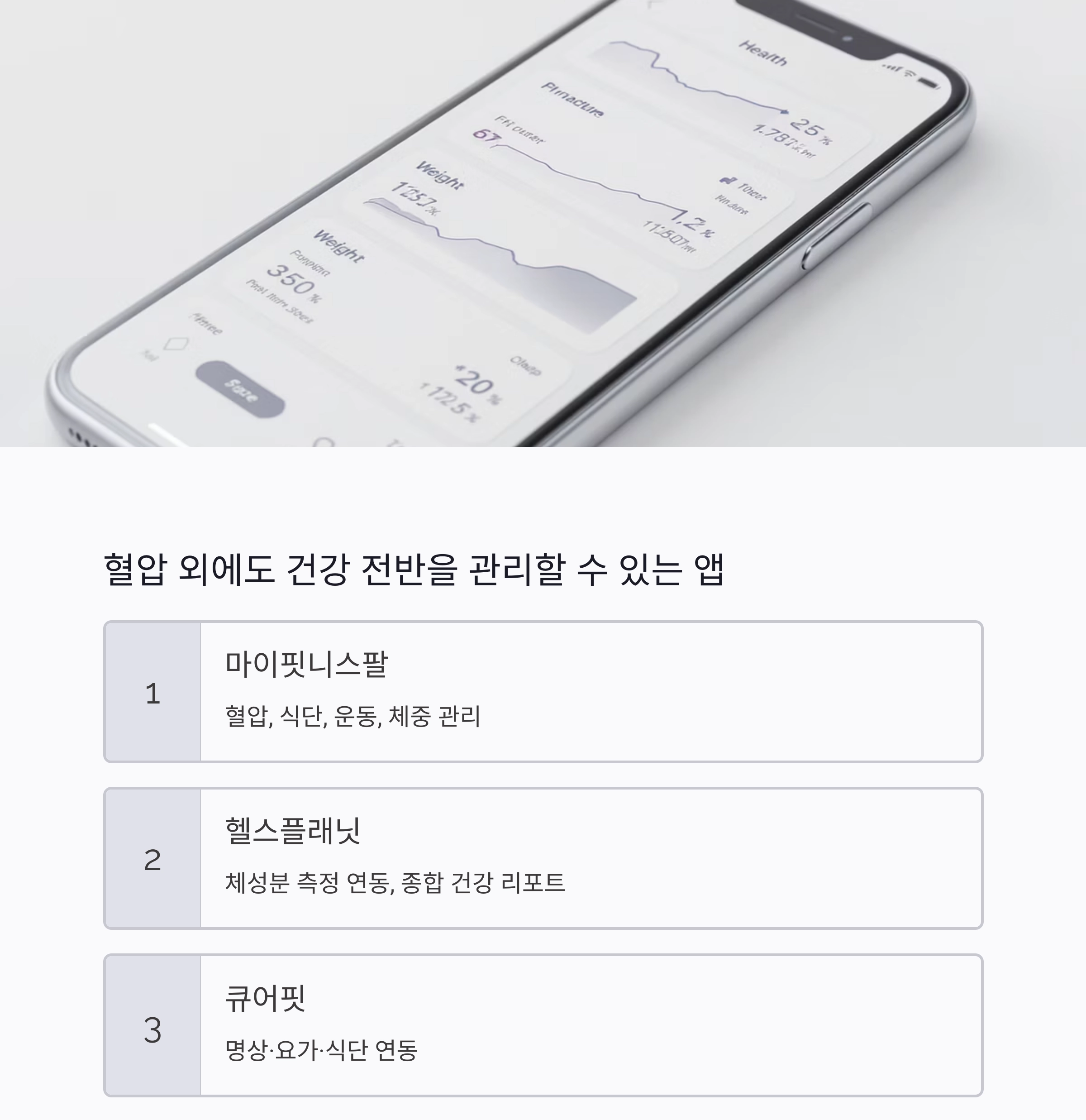 스마트하게 혈압 잡자! 혈압 관리 앱 추천 리스트 TOP