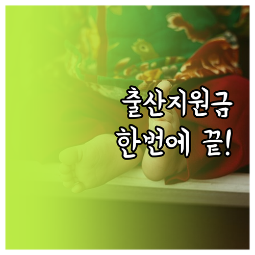 출생신고와 동시에 신청하는 행복 출산..