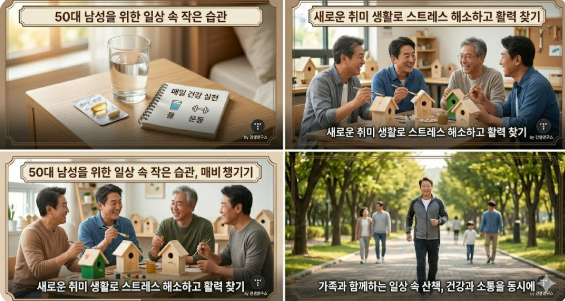 50대 남성 건강관리, '제2의 전성기'를 위한 필수 체크리스트