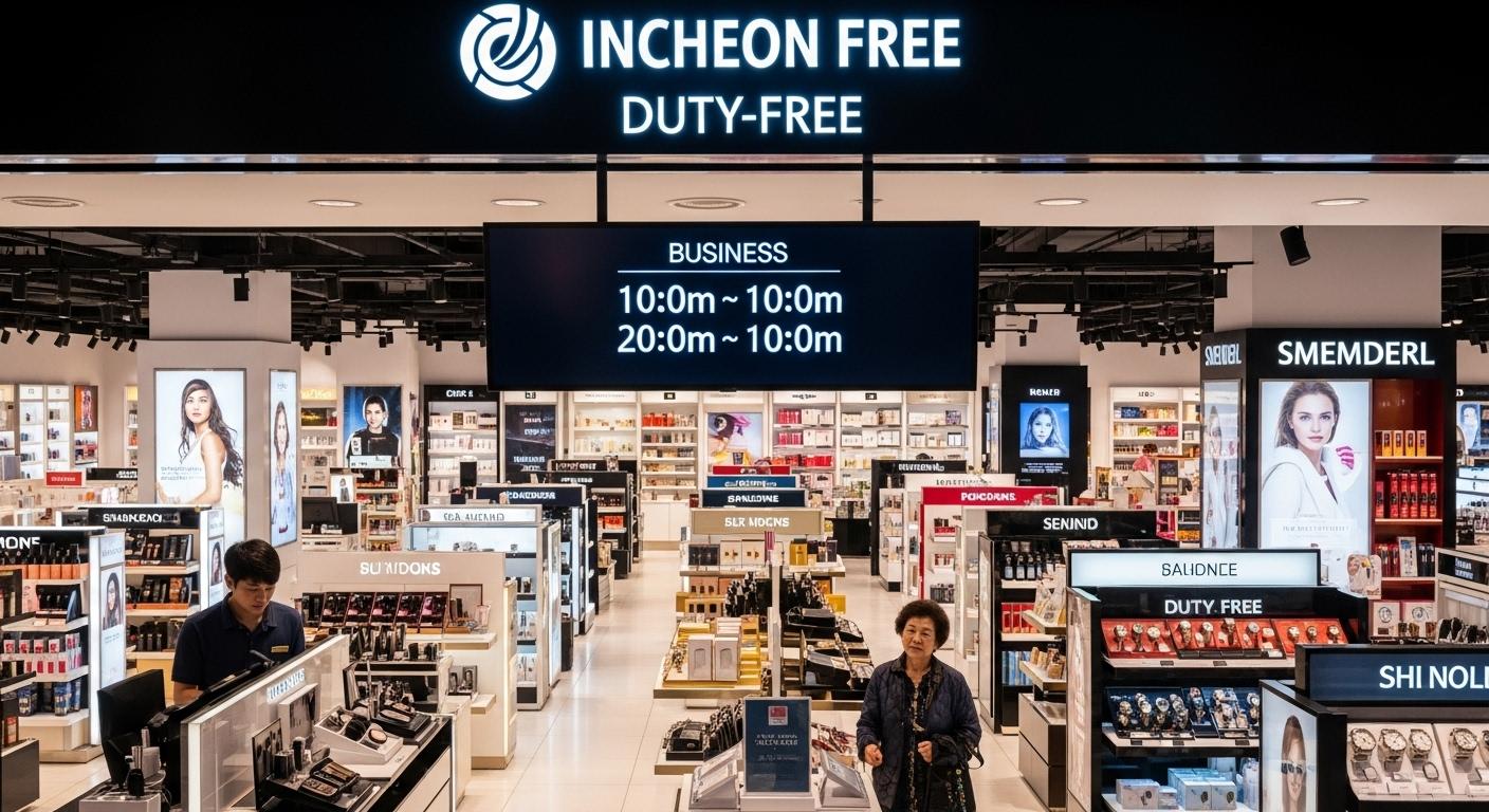 인천공항 면세점 영업시간