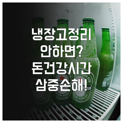 냉장고 정리 안하면 생기는 돈 건강 ..