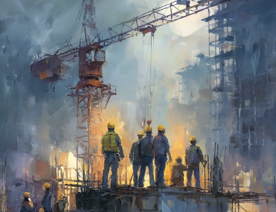 타워크레인 신호수 손짓으로 움직인 건설의 하루