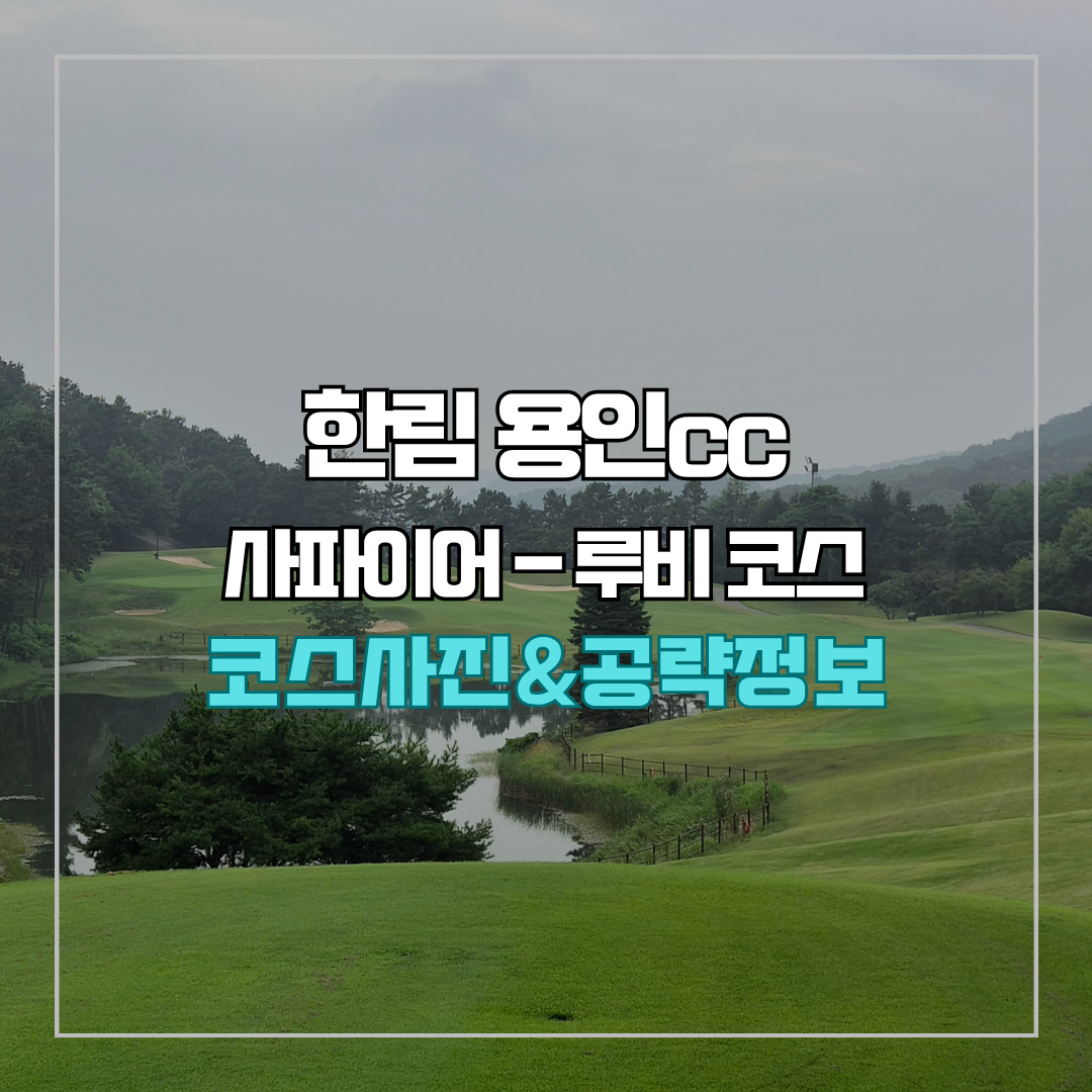 한림용인cc 사파이어-루비 코스 사진 및 공략 정보