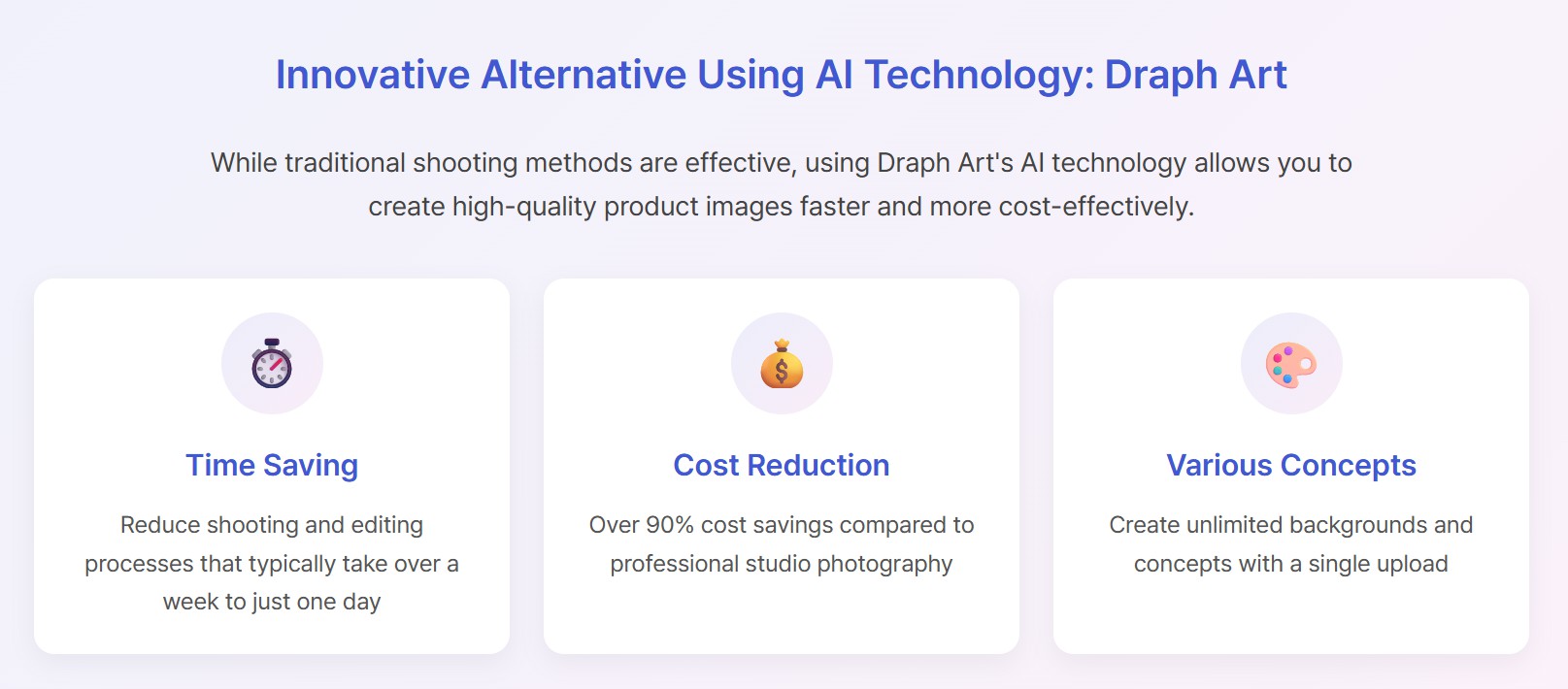 New Alternative to Fitting Model Shoots: Draph Art