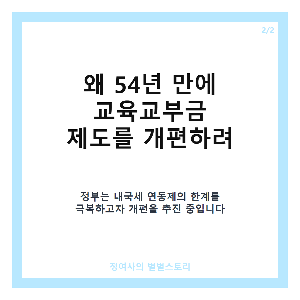 정부가 54년 만에 뜯어고치는 &lsquo;교육교부금&rsquo; 대체 뭐냐면&hellip; 개념부터 갈등 상황까지 한눈에 정리 카드뉴스 3