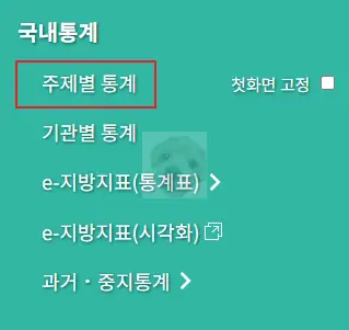 주제별 통계 사진